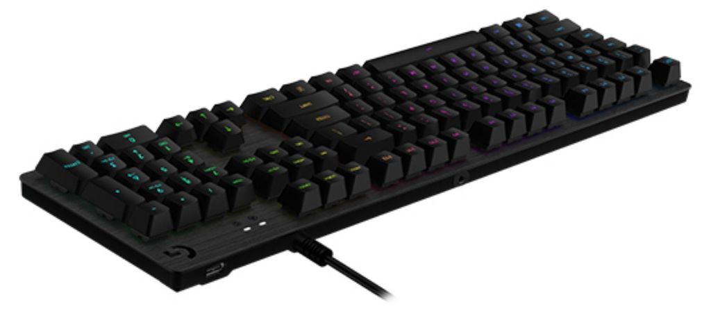 Logitech G G512 CARBON LIGHTSYNC RGB Mechanical Gaming Keyboard with GX Brown switches clavier USB Anglais Charbon