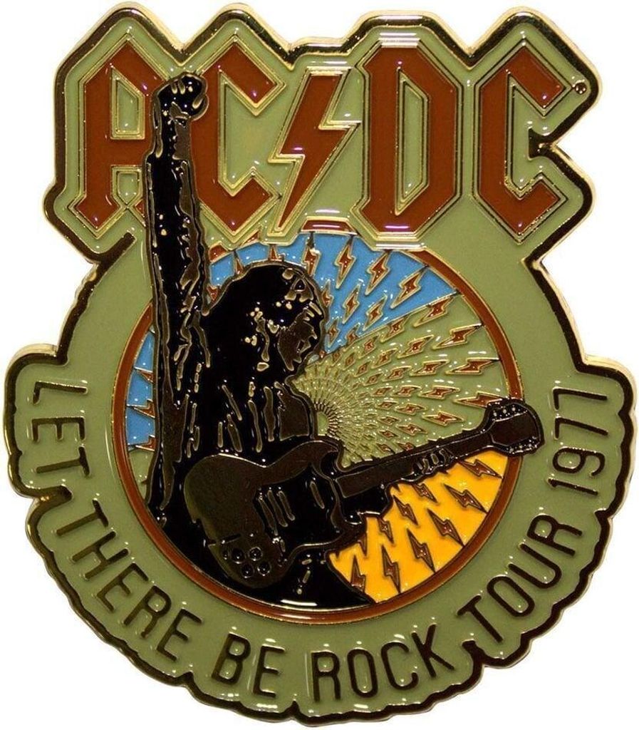 AC/DC Let There Be Rock Tour '77 Badge 60 mm