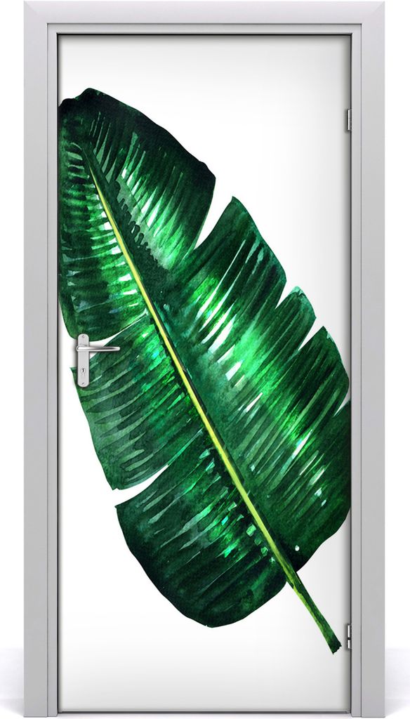 Tulup Türaufkleber 95x205 cm Dekorative Aufkleber Selbstklebend Wasserdichte Tapete Abnehmbar Schlafzimmer Wohnzimmer Wohnkultur - Bananenblatt
