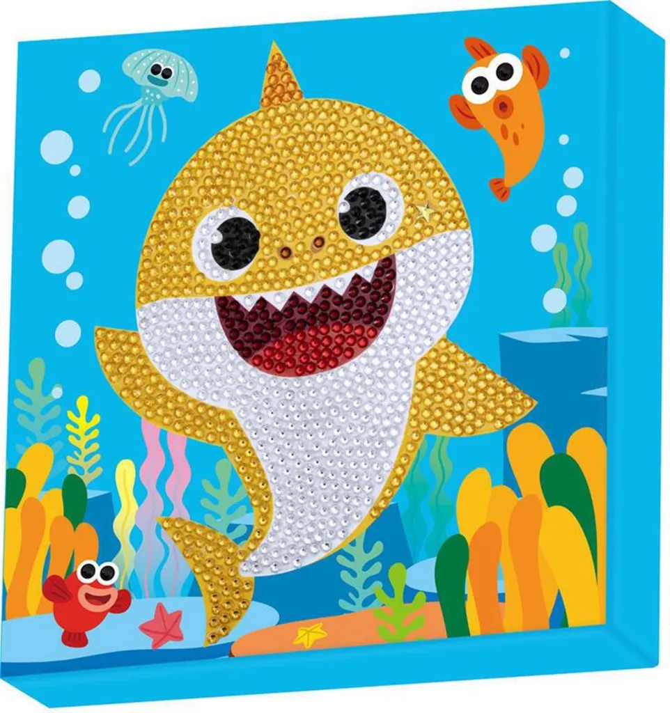 Diamond Dotz Big Dotz Baby Shark Kit Broderie Diamant Enfant