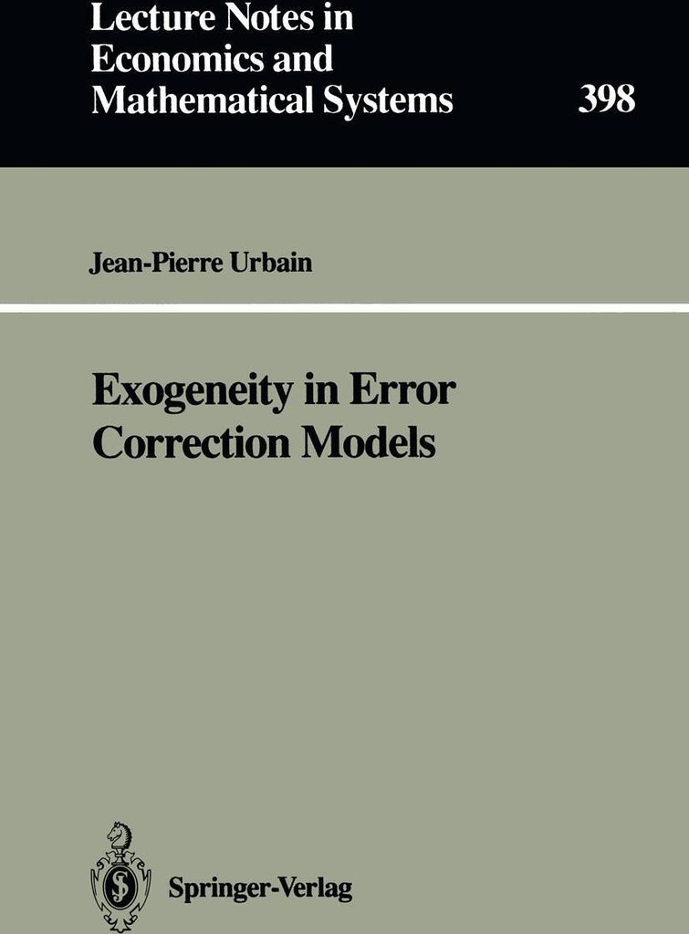 Exogeneity in Error Correction Models