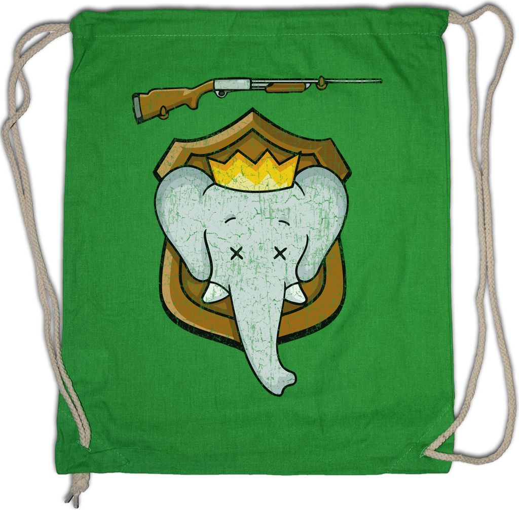 Urban Backwoods Elephant Trophy, Turnbeutel, Farbe: Hellgrün