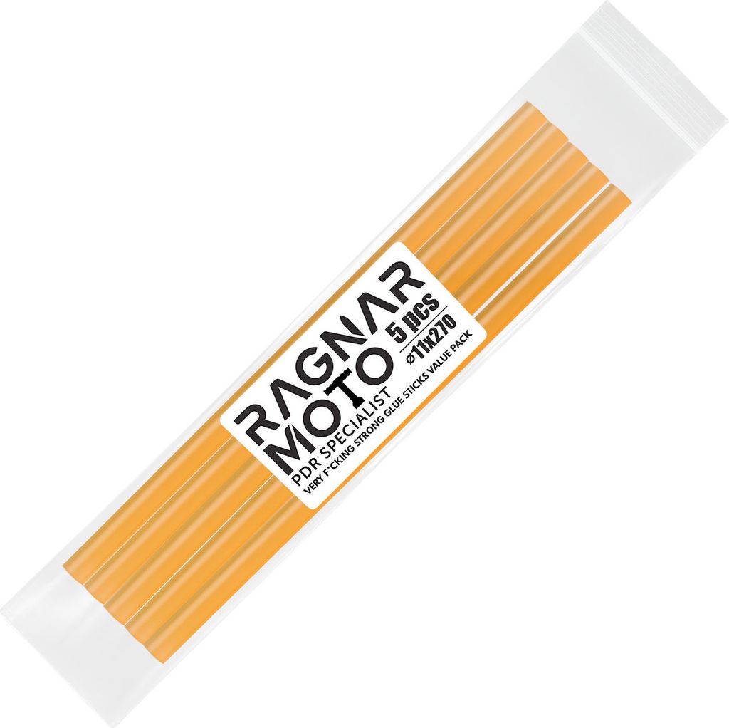 Ragnar Moto 5 Heißklebesticks 11mm x 270mm Profi Klebestifte für Heißklebepistole Kleber Sticks Stark für Holz Metall Kunststoff Keramik Glas