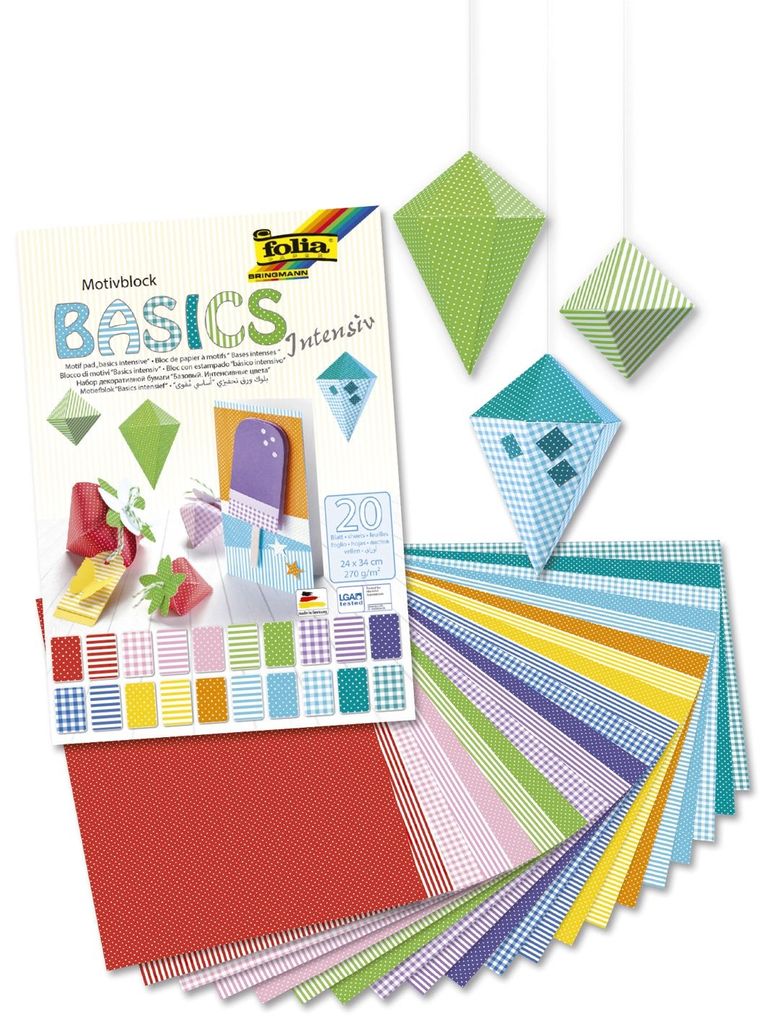 folia Motivblock "Basic Intensiv", 240 x 340 mm, 20 Blatt Produktbild 