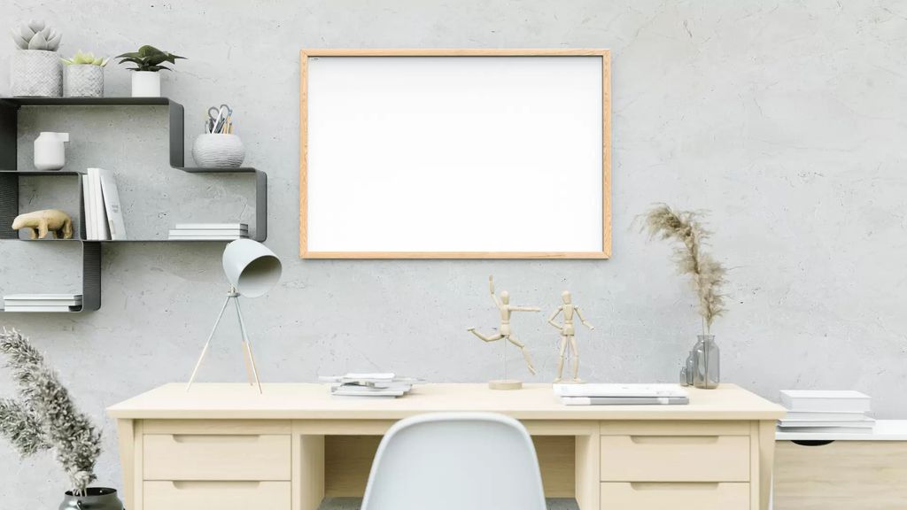 Tablica suchościeralna magnetyczna biała 180x100 cm rama Zdjęcie produktu 