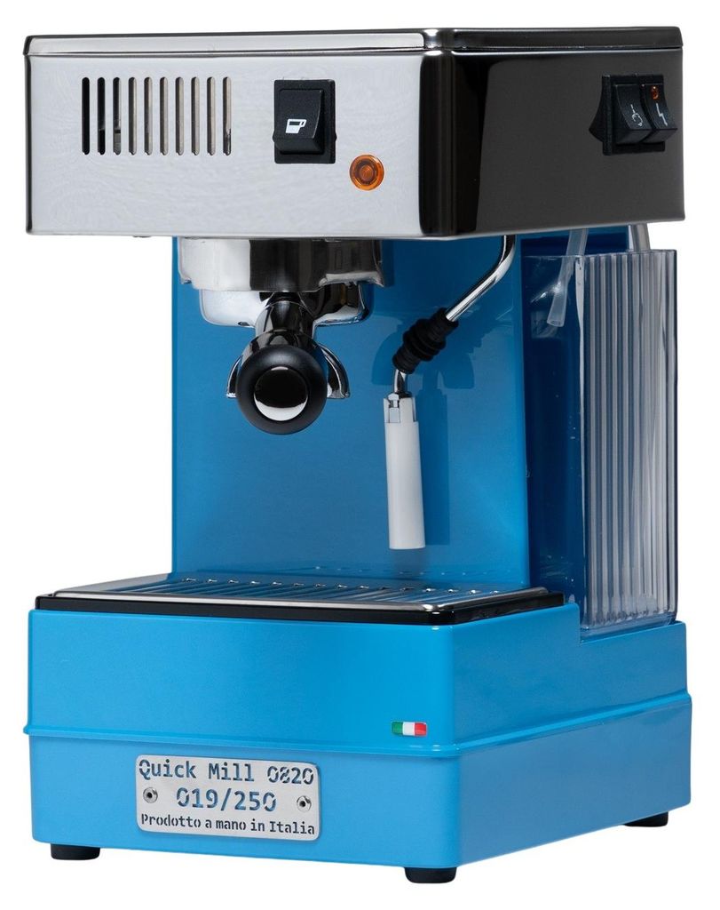 Quick Mill 0820 Stretta AZZURO Blau Lim. Edt. Siebträger Produktbild 