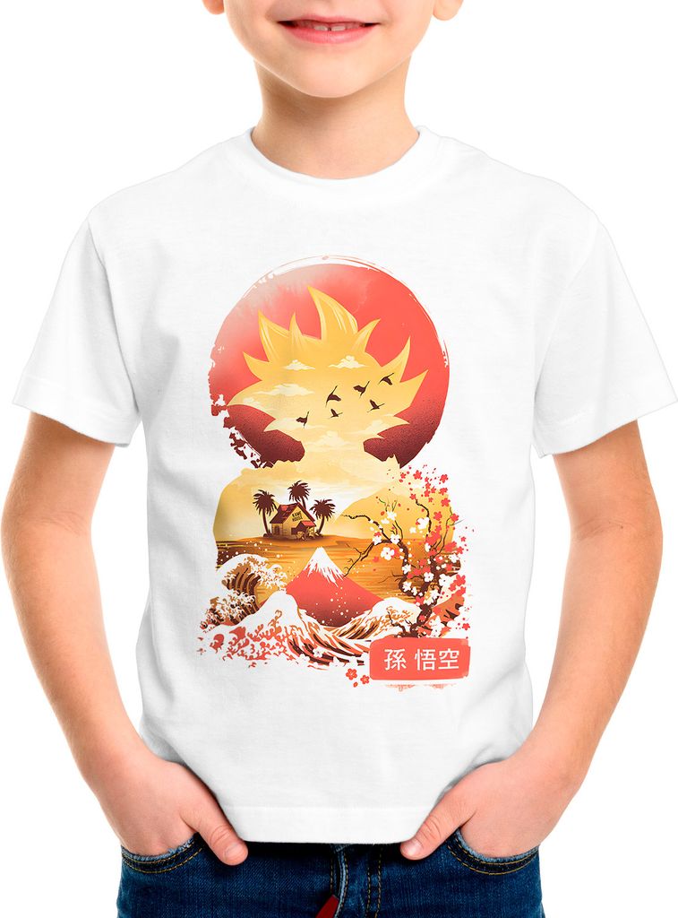 style3 Kame House Sunset Kinder T-Shirt super dragon saiyan z gt
