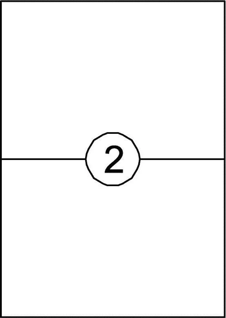 Étiquette adhésive Quantore 210x148 mm - 200 pièces adhésif permanent