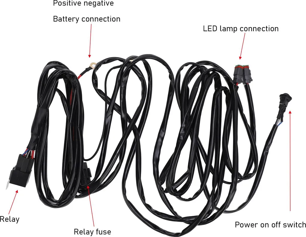 Faisceau électrique pour VTT et UTV spécial barres LED 12V haute qualité