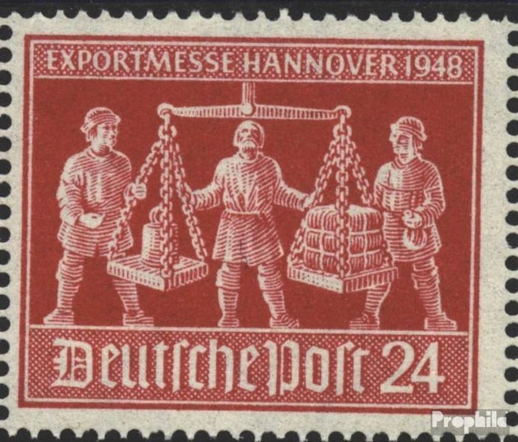 Briefmarken Alliierte Bes.-Gem.Ausg. 1948 Mi 969II 9 statt Produktbild 