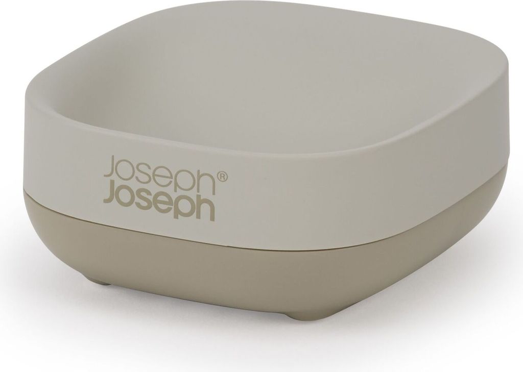 Kompakte Seifenschale Joseph Joseph Schlank mit matter Oberfläche, platzsparend in abgewinkelter Form de, schnell abtropfend, rutschfester Boden, ...