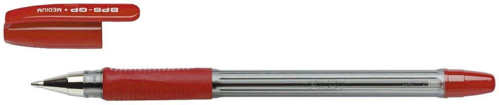 Pilot BPS-GP-M-R balpen, model M, met rubberen gripzone, Productafbeelding 