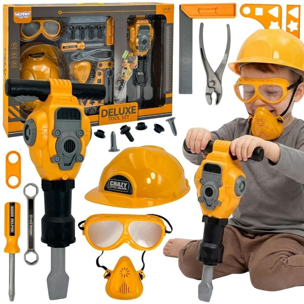Woopie Little Handyman Sada náradia Okuliare Helma Obrázok produktu 