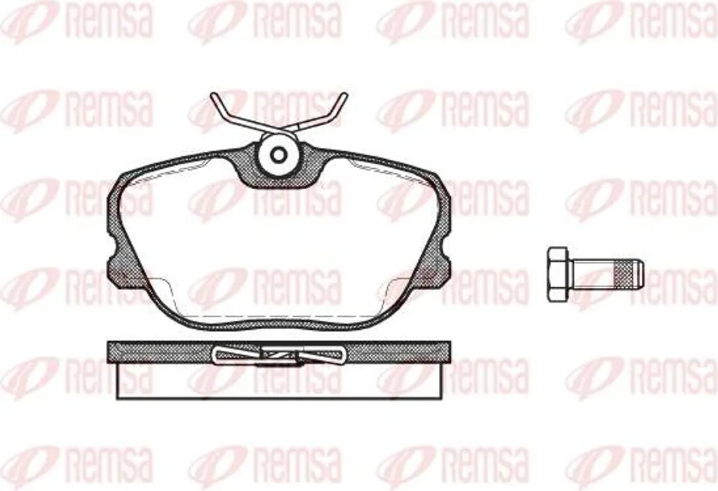 Plaquettes de frein REMSA 0280.00 pour Volvo 460 L et 480 E OE 3342529