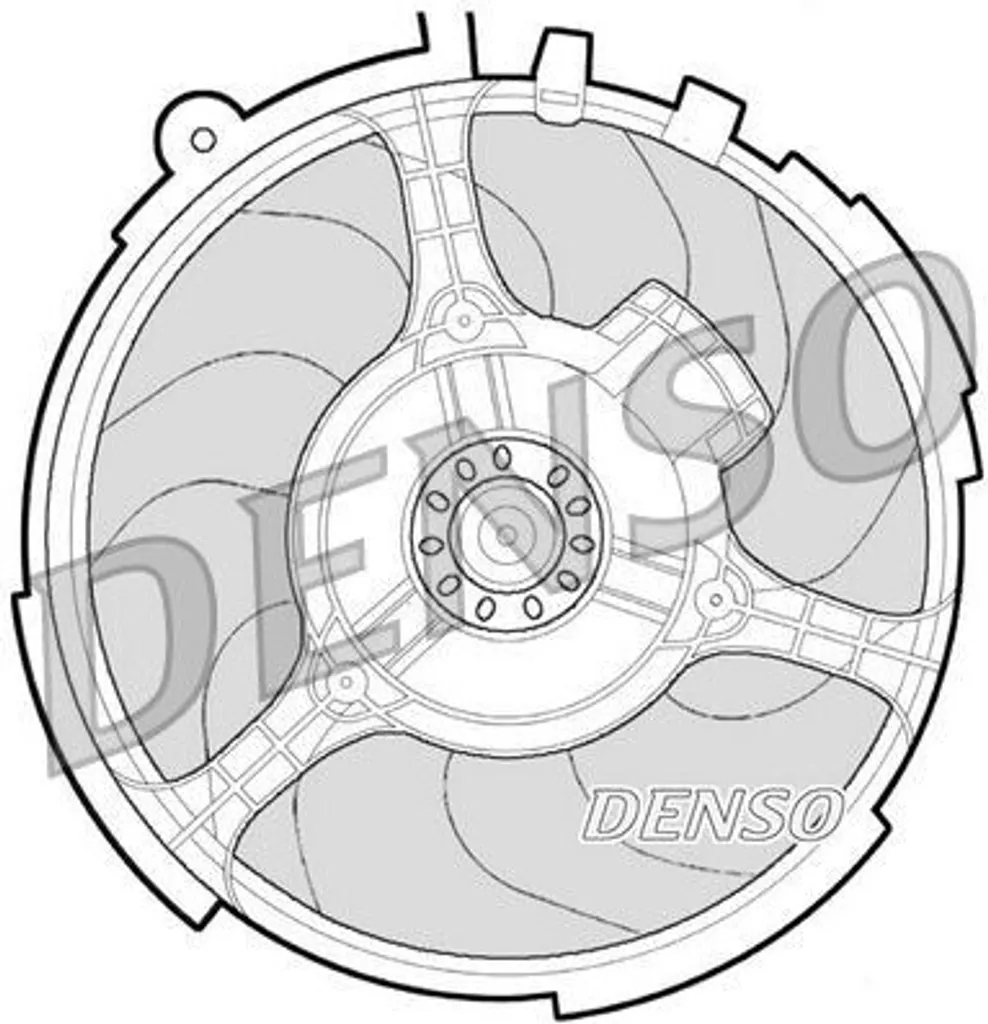 Ventilateur de Moteur Electrique DENSO pour Refroidissement Stilo