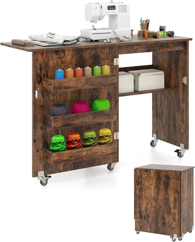 Armoire à couture pour organiser vos fils et tissus sans encombre