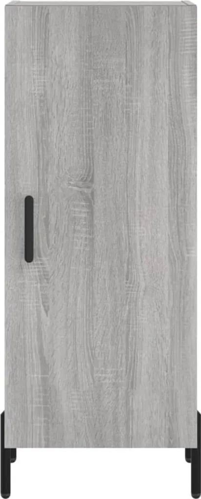 Mobile Alto vidaXL Grigio Sonoma 180cm | Credenza Stretta Multiuso - 6