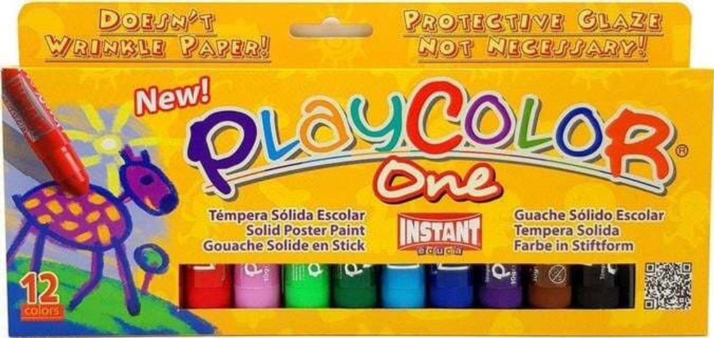 Temperové pastelky Playcolor, 12 barev Obrázek produktu 