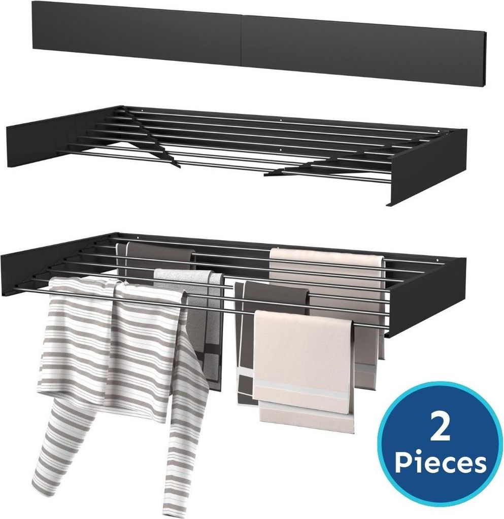 Wasophoogte® Wäscheständer Ausziehbar, wäscheständer wand, Produktbild 