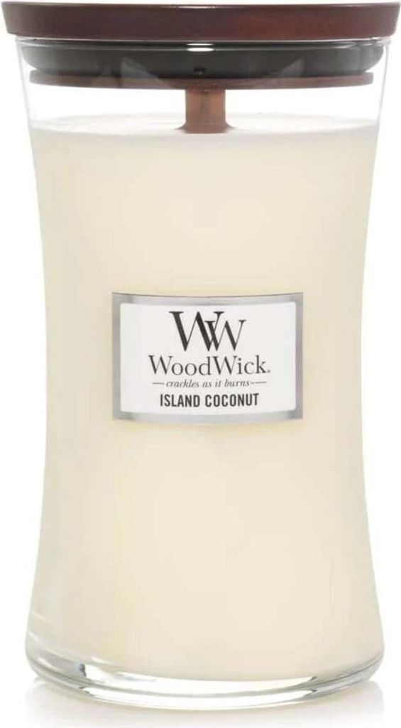 WoodWick Island Coconut Veľká sklenená vonná sviečka 610 g Obrázok produktu 