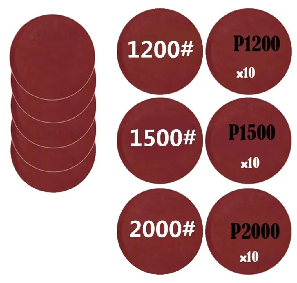Lot de 30 disques de ponçage 150 mm pour carrosserie et finition fine