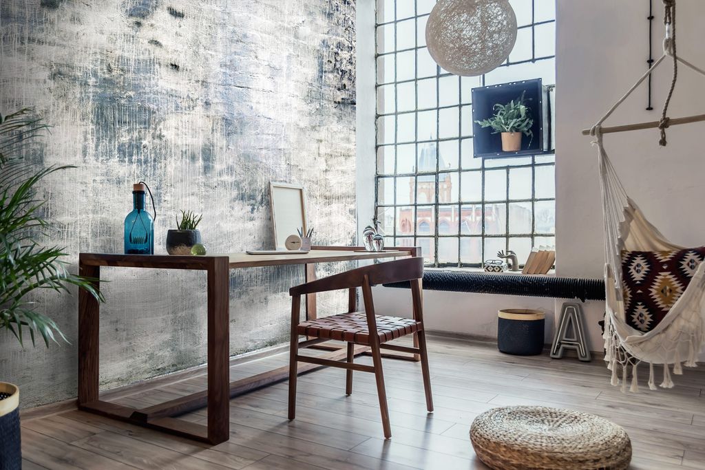 NEWROOM Tapete Blau Vliestapete Stein - Steintapete Modern Weiß Grau Ziegelstein Klinker Steinoptik Backstein