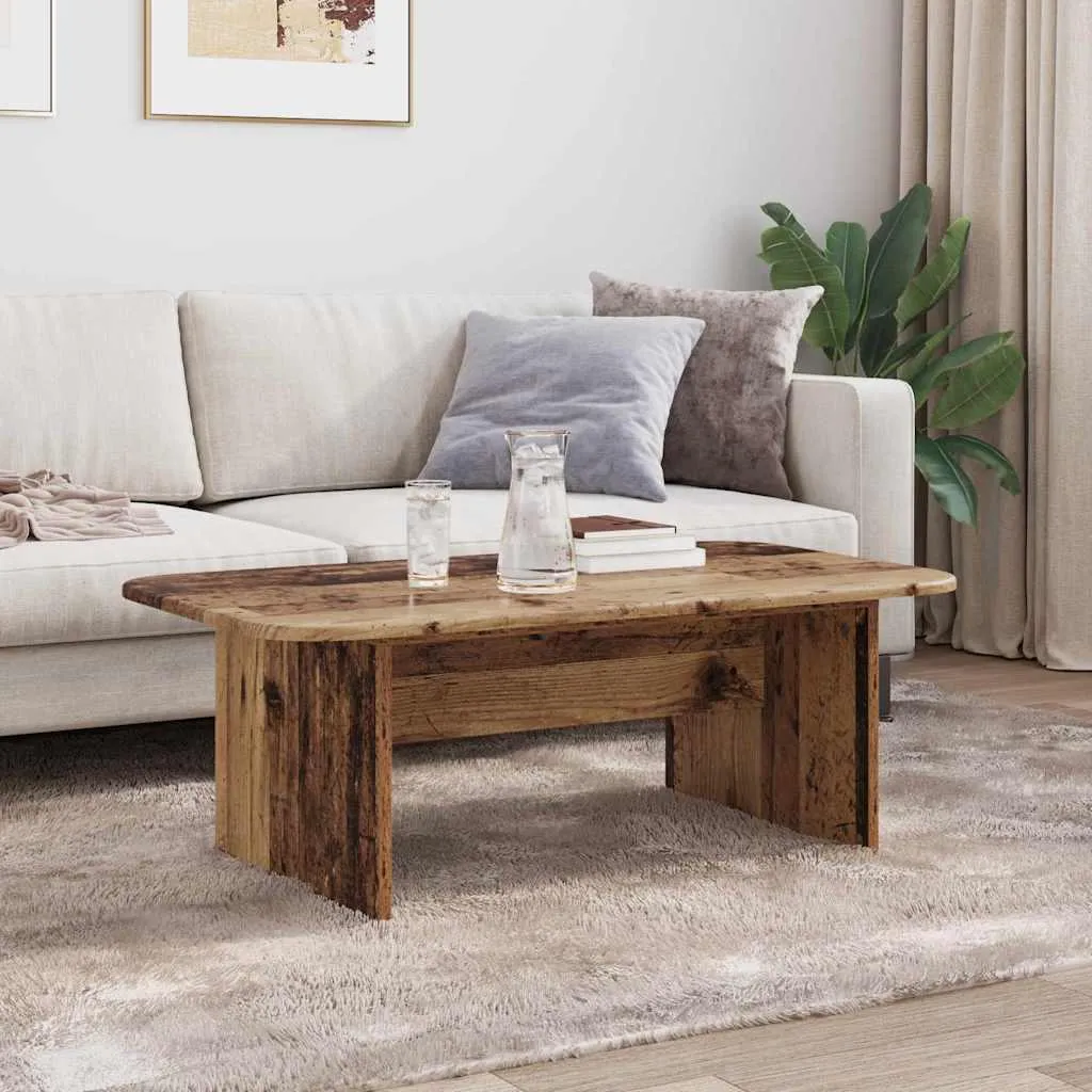 Tavolino Rustico Legno Vecchio 93x53x33 cm | Arredo Casa Campagna - 4