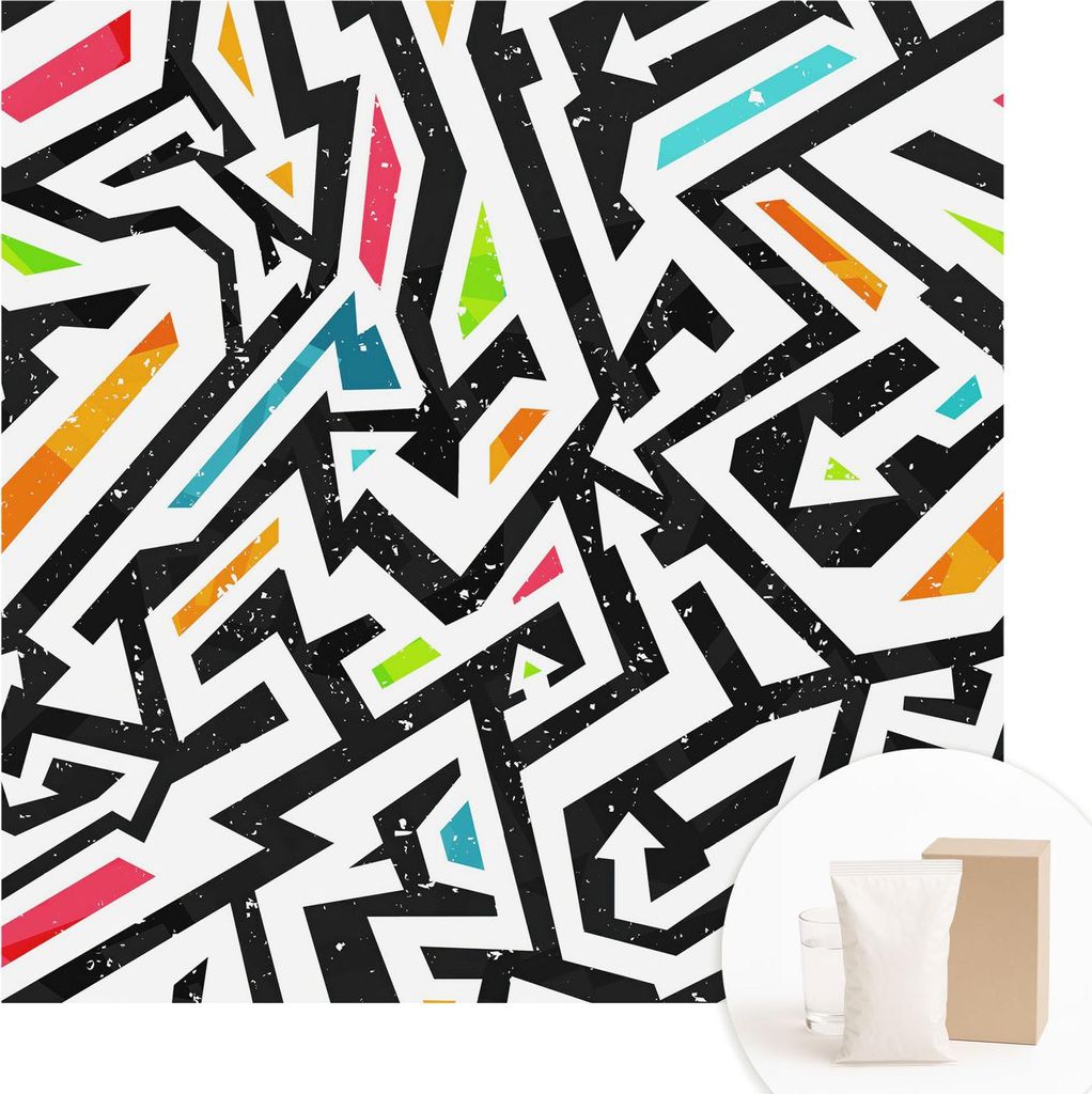 Fototapete - Wandbilder für Wohnzimmer - 250x250 cm - Dekorative Wandfolie - Modernes Design für Wanddekoration - Tapeten für Innenräume - Abst...