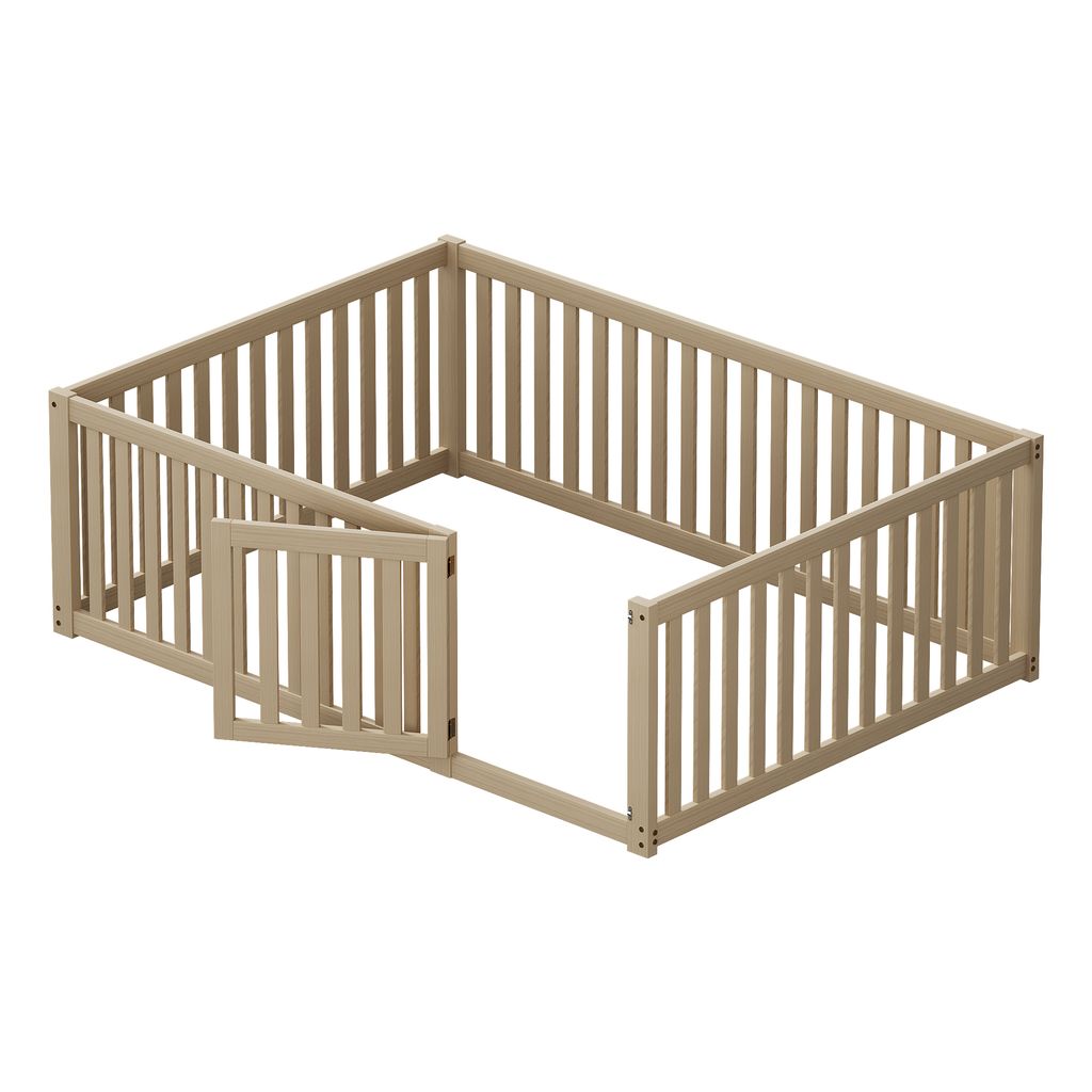 okwish Dětská postel nízká postel 140x200cm s plotem a Obrázek produktu 