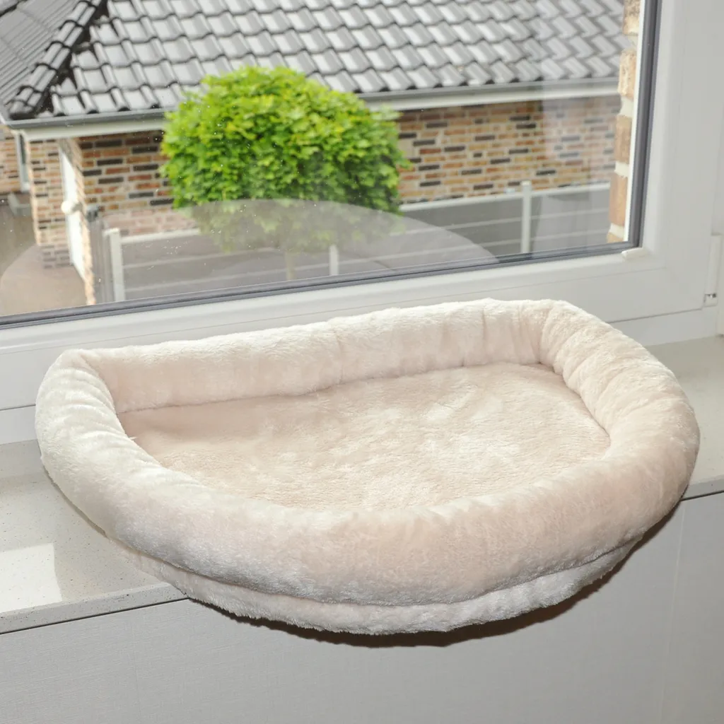 Lit pour chat nanook Cosy beige 56 cm - Chaise longue de fenêtre design