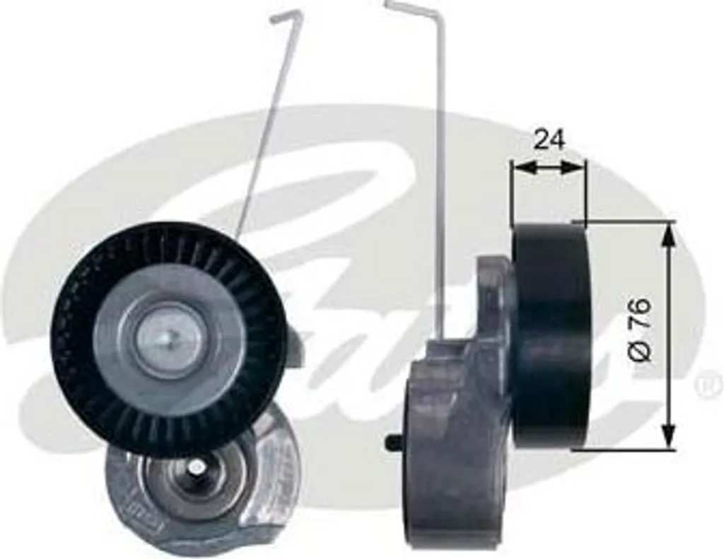 Tendeur de Courroie GATES T38495 pour XC90 XC60 et V70 - OE LR004667