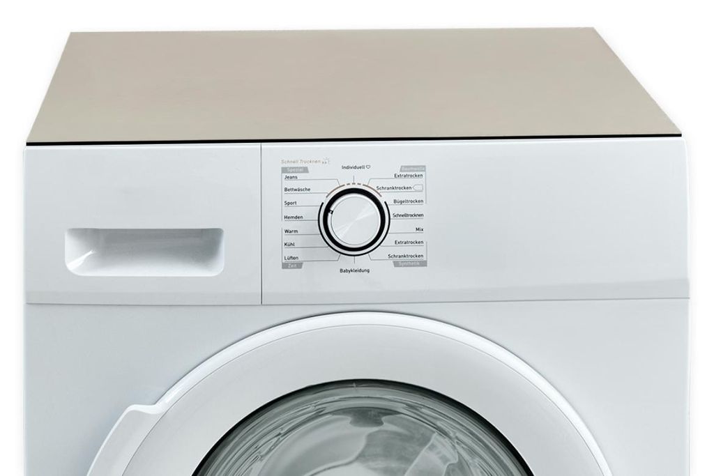 Tapis pour machine à laver beige antidérapant, lavable Image du produit 
