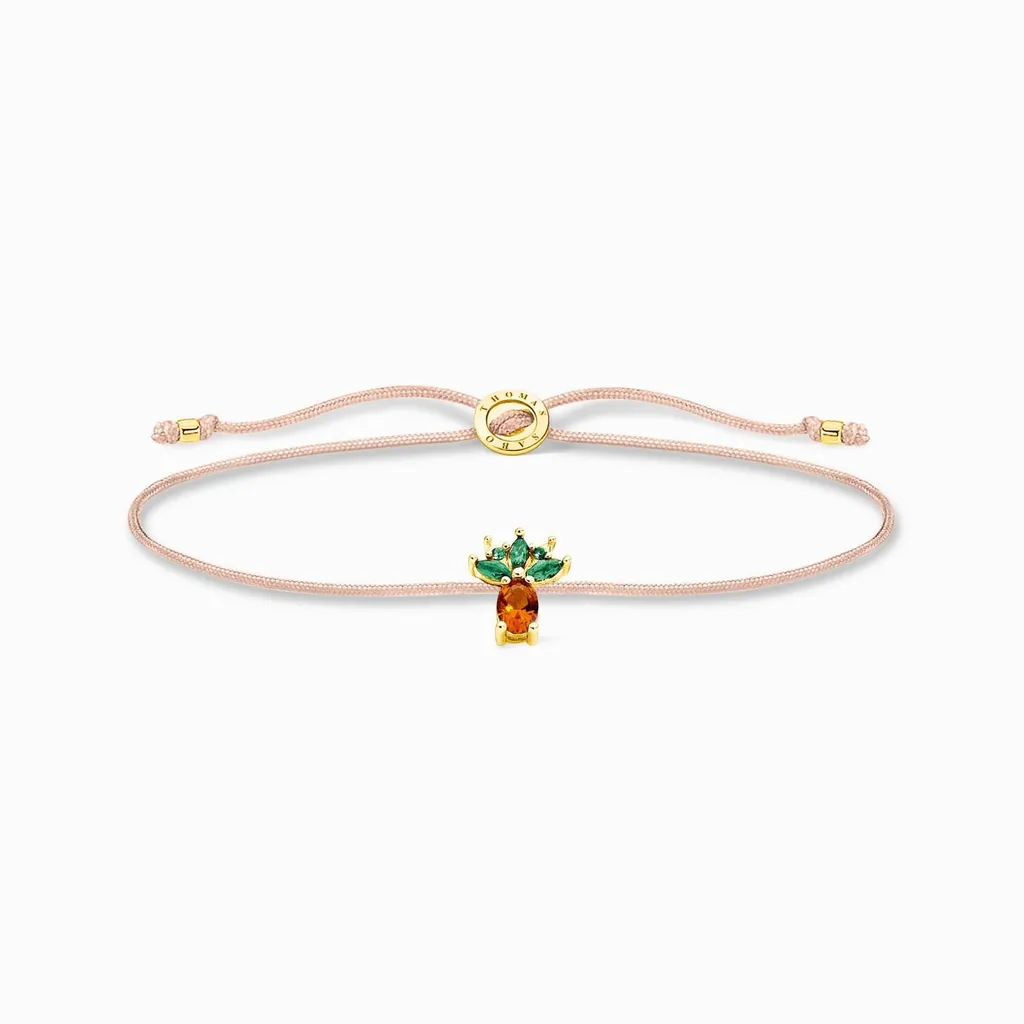 Thomas Sabo LS1294727L20V Little Secret Pineapple Gold Bracelet | Trendy