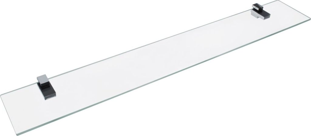 FACKELMANN Glasablage 80 cm / Wandregal für Badaccessoires Produktbild 