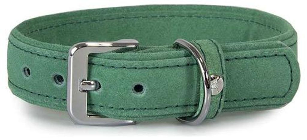 Das Lederband Hundehalsband Toronto Leaf Green, Länge: 55 cm