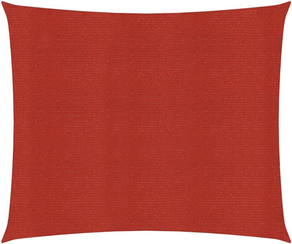 Sonnensegel 160 g/m² Rot 2,5x2,5 m HDPE