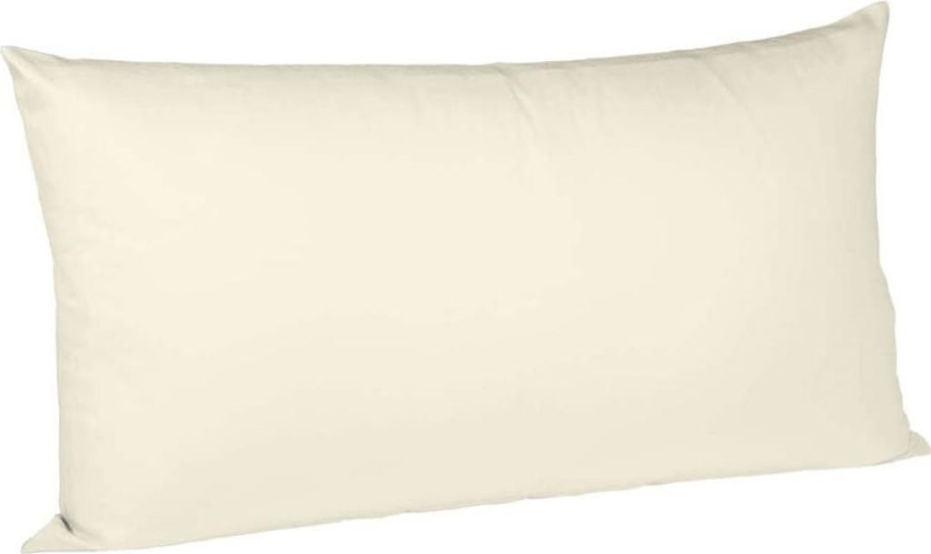 sleepling – Satin Kissenbezug, 100% seidig weiche Baumwolle, 40x80 cm, creme