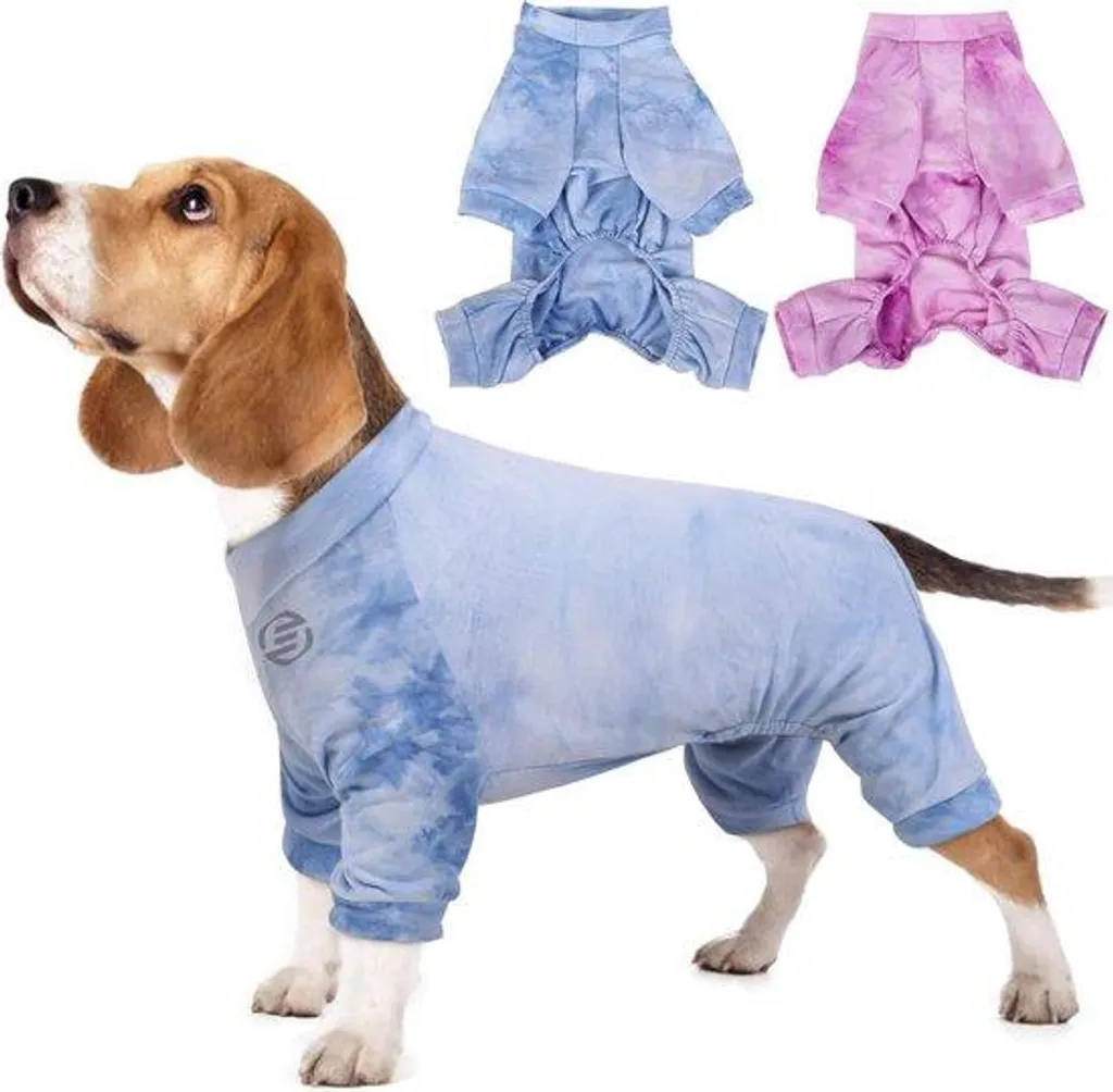 Vêtements pour petits chiens : Peignoir de bain en polaire douce bleue