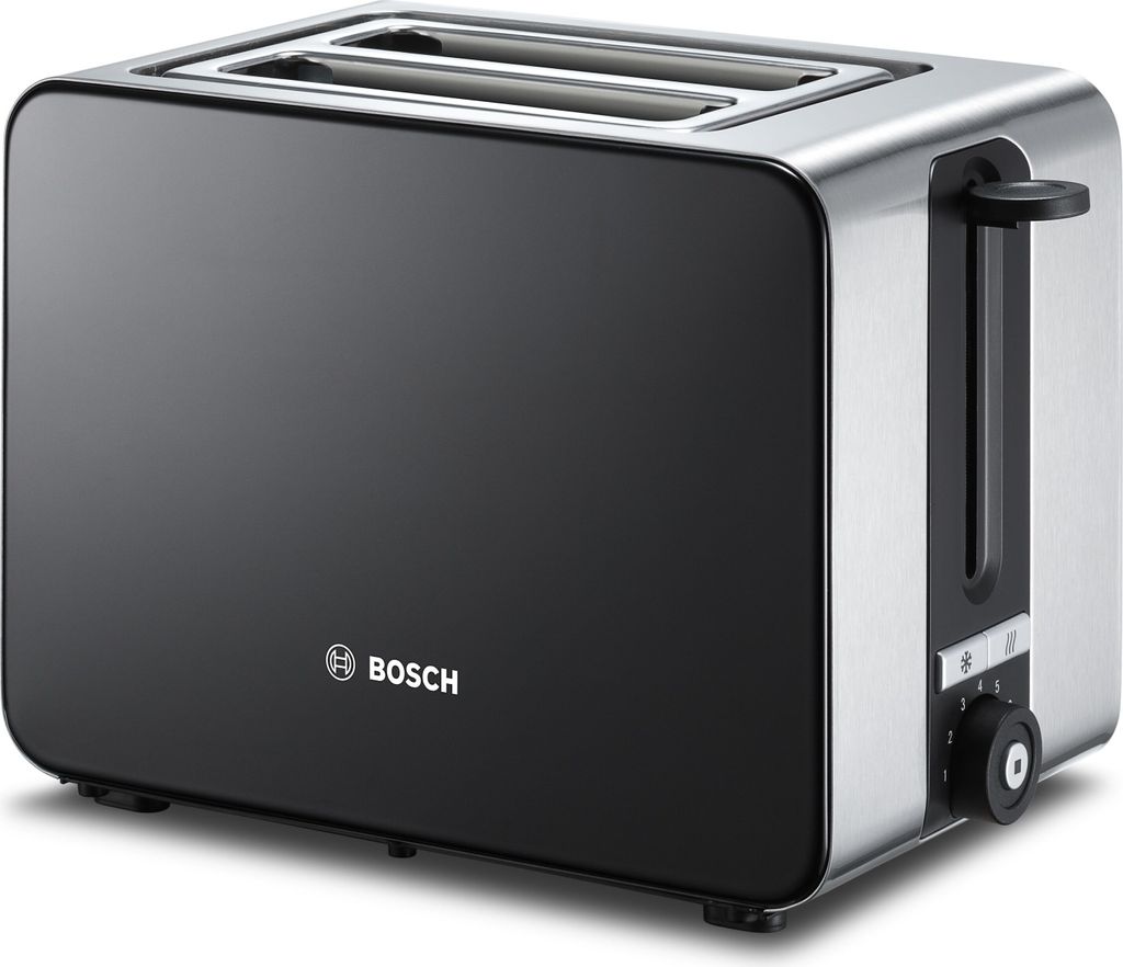 BOSCH Toaster TAT7203 edelstahl/schwarz Produktbild
