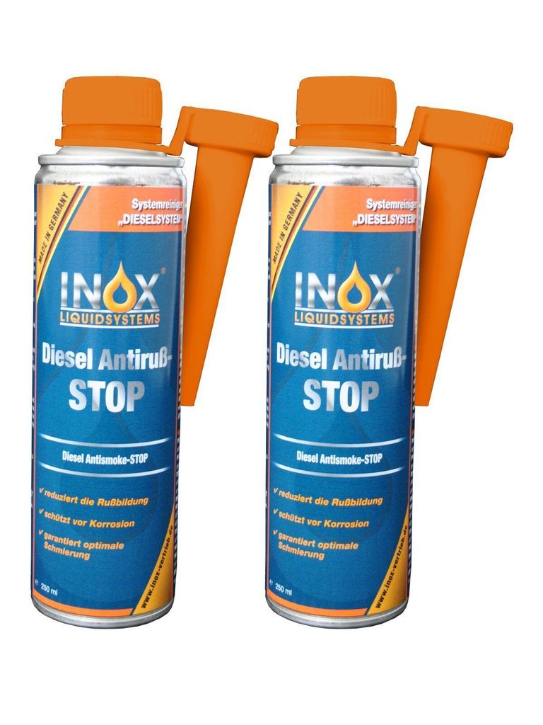 INOX Diesel Anti Ruß Stop Additiv, 2x250ml - Kraftstoffzusatz für Dieselmotoren