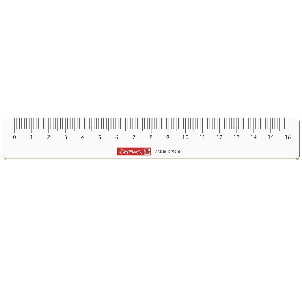 BRUNNEN Lineal 16cm glasklar 104977016