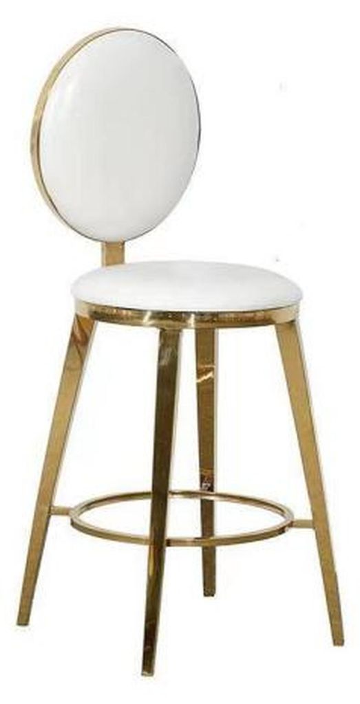 Designer Weißer Polster Stuhl Esszimmer Möbel Luxus Textil Einsitzer