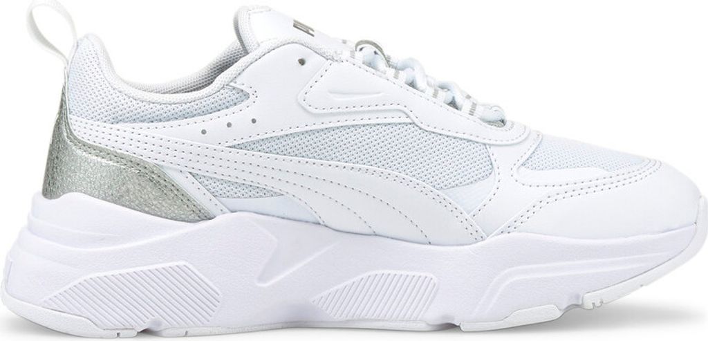 Puma Cassia Distressed Sneakers Damen weiß silber Gr 37,5