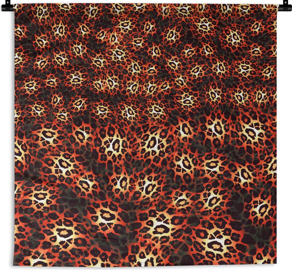 MuchoWow® Wandteppich Wandbehang Leopard - Muster - Orange Produktbild 
