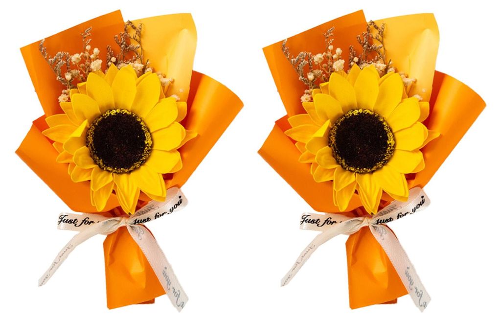 Mini-Sonnenblumenstrauß aus duftender künstlicher Seife – Geschenkidee zum Geburtstag oder Valentinstag für Frauen, Mütter, Ehefrauen, Freund...