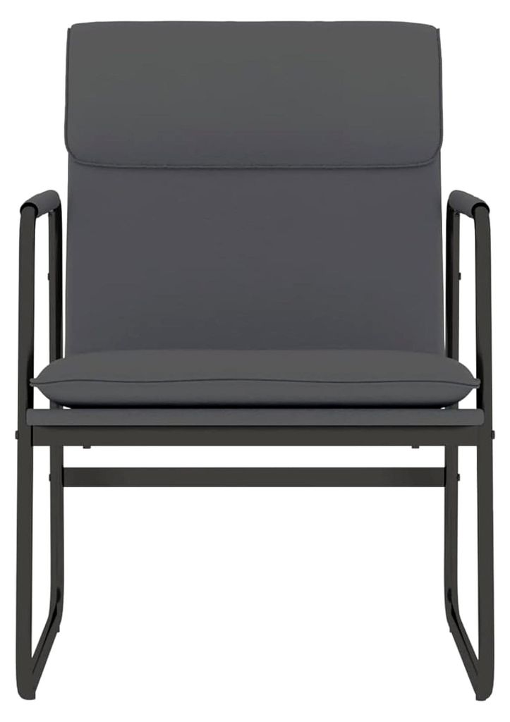 Loungesessel Relaxstuhl Kunstleder Grau 55x64x80cm