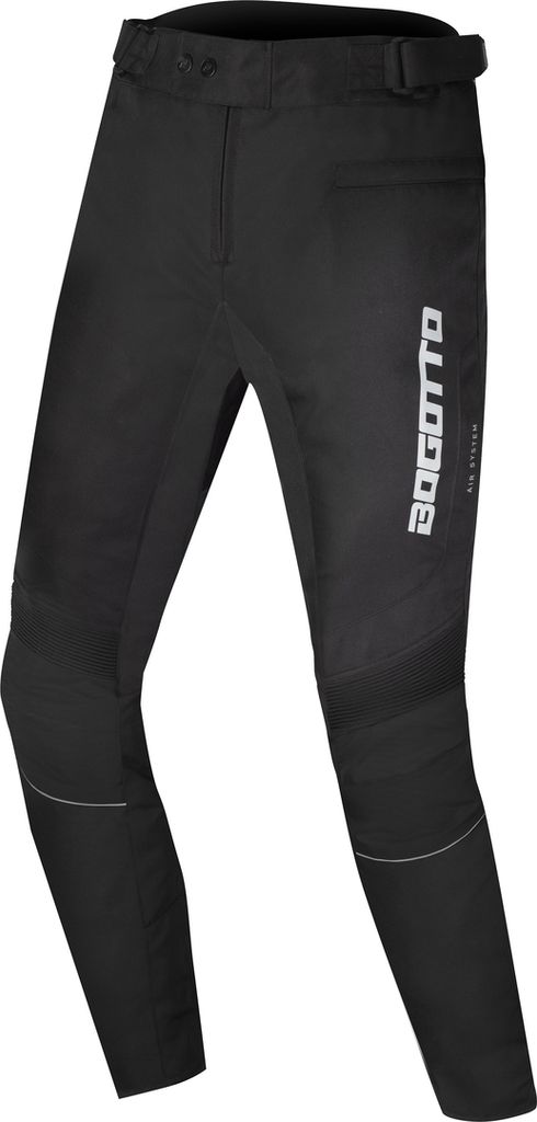 Bogotto Tampar Tour wasserdichte Motorrad Textilhose, schwarz, XS