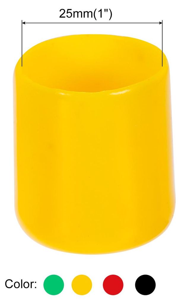 40 Stš¹ck Gummi Endkappen 25 mm PVC Vinyl Kunststoffkappe Schutzkappen Abdeckung fš¹r Schrauben Bolzen Gewinde Metallst?be Elektrokabeln Drahts...