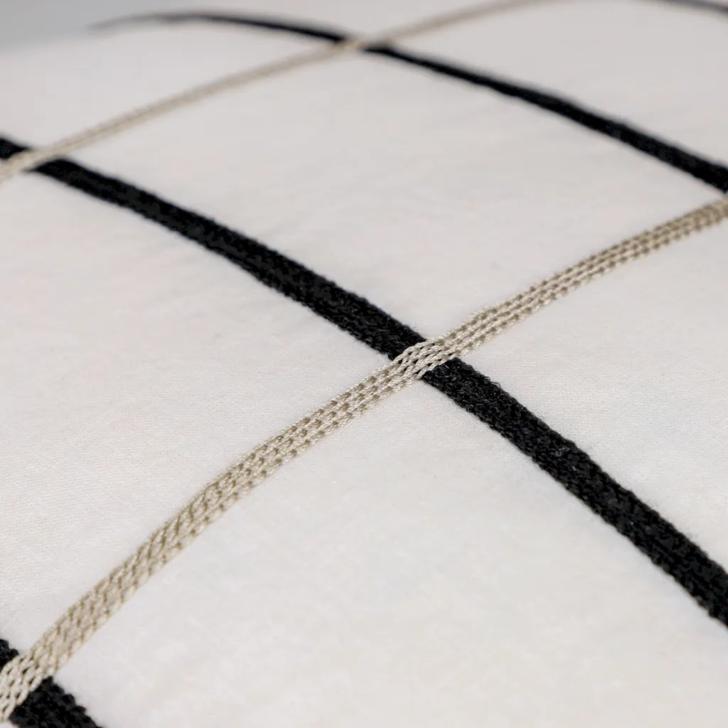 Housse de coussin beige 45x45 Perform textile robuste de haute qualité