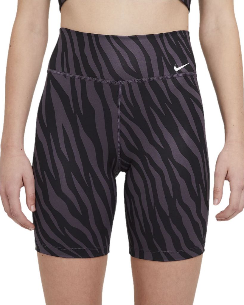 Shorts NIKE One Bedruckt Lila Schwarz XS